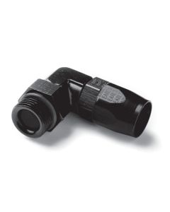 Earls 90 Degree Black 6AN Male To 6AN Hose