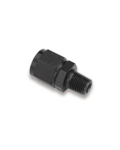 Earls Black -8 Female Fitting To 1/4 NPT Swivel
