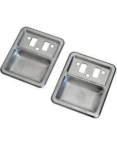 1968-1977 Ford Bronco Billet Interior Door Cups, Polished