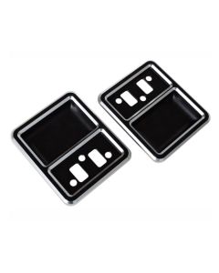 1968-1977 Ford Bronco Billet Interior Door Cups, Silverline Finish