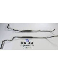 1966-1974 Bronco V8 302 Dual Exhaust System With Glass Pack Muffler