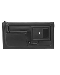 1980-1986 Ford Bronco Truck Door Panels - Moded Black Plastic, Power Windows