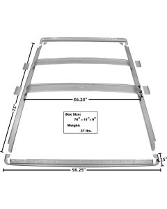 Roof Inner Braces, 7 Piece Set, Weld-Thru Primer, 1966-1977