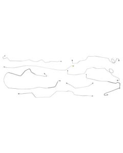 1973 Ford F-100 2 Wheel Drive Standard Cab Power Disc Brake Line Set, Original Or Stainless Steel