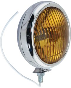 Vintage Style Fog Light - Amber Lens - 6 Volt