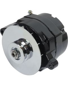 Small Case One Wire Black Alternator