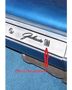 Galaxie 500, Glove Box Door, "500" Emblem, 1963