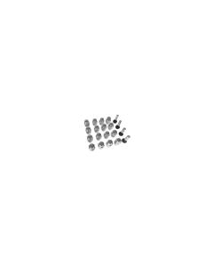 1/2" Threads Incs. Valve Stemsl/W 16 Lugnut Kit 1/2"X13/16"H