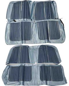 Seat Covers - Front & Rear Bench Seats - Ford Galaxie 500 2Door Sedan - Red L-1377