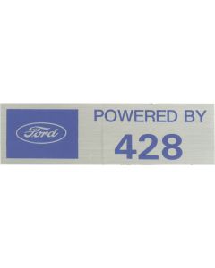 Powered By 428 Valve Cover Decal