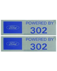 Powered By 302 Valve Cover Decals - Pair