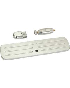 Polished Aluminum Universal Rear View Mirror