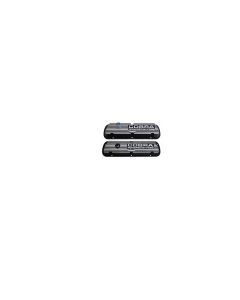 Cobra Valve Covers, Solid Letters, Black Satin Wrinkle Finish, Small-Block Ford Without EFI
