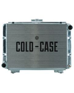 1964 Galaxie Cold Case Aluminum Radiator, Big 2 Row Crossflow, Manual Transmission