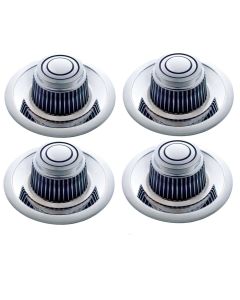 Rally Wheel Center Cap Set, 1955-1982