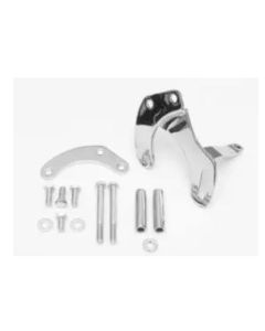 Power Steering Pump Bracket Kit, Sm Blk,Chrm,1963-82