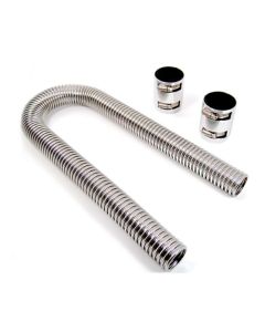 12"Hose With Polished Alum Caps