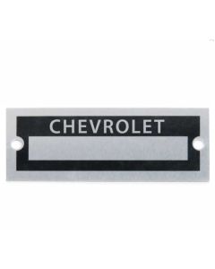 Chevrolet Blank Data VIn Plate