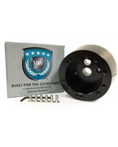 1969-96 Camaro GM  6 Bolt Black Hub Adapter, Titl/Non Tele