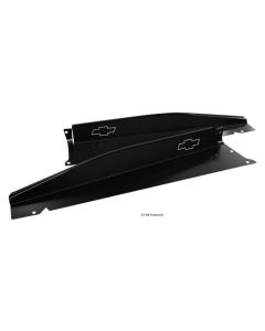 Radiator Support Filler Panel Black Anodized Bowtie 69-72
