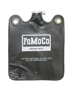 Windshield Washer Bag - Black With White FoMoCo Lettering -Includes Hinged Flip Cap - From 3-9-64 To 3-1-67 - Falcon