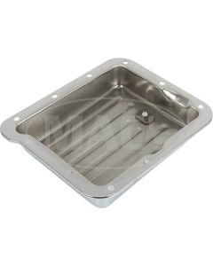 C-4 Chrome Stamped Steel Transmission Pan
