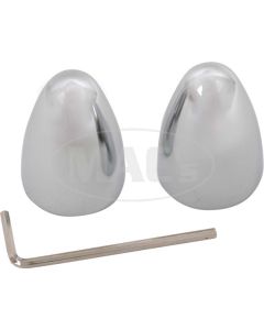Chrome Bullet Style Wiper Shaft Covers, For 5/8" Shafts
