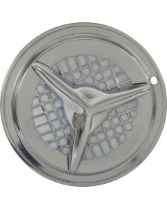 Wheel Cover Set, 1956 Oldsmobile 'Fiesta' Style, Chrome, For 13'' Steel Wheels