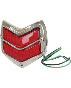 Tail Light Assm/ R Or L/ 20 Red Leds/ Ss Rim/ 12v