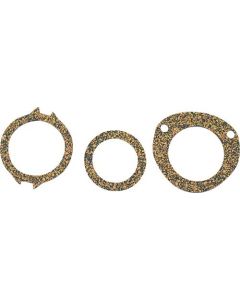 License Plate Lamp Lens Gaskets - Housing Glass Gasket Set -3 Pieces - Ford