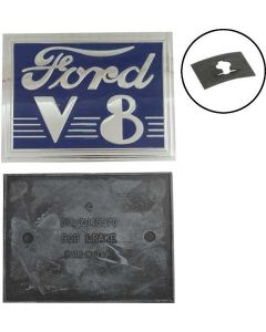 Trunk Lid Emblem - W- Pad & Clips/ Blue/ 40 Standard