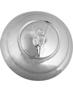 Hub Cap - V8 Embossed - Stainless Steel - 8-1/4 - Ford Pickup Truck