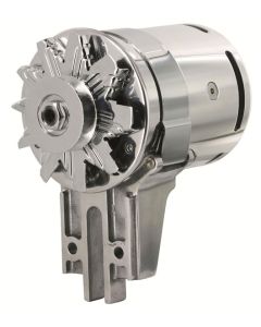 PowerGen - 12 Volt Negative Ground - 5/8 Pulley - Chrome Case - 1-1/2 Shorter To Clear Dual Carb Setups - Ford & Mercury Flathead V8