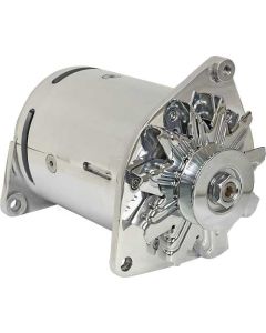 1956-1957 Ford Thunderbird PowerGen, 12 Volt Neg Ground, 1/2 Pulley, W/ Offset Lt Hinge Mnt, Polished