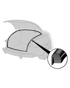 Trunk Lid Seal/ 41-48 Convertible / Hollow Core/ Bonded
