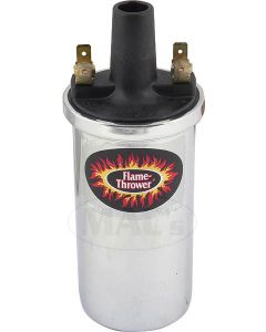 Flame Thrower II Ignition Coil -12 Volt - Chrome - V8
