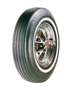 1965-1970 Mustang 695 x 14" Goodyear Power Cushion Tire with Dual Red Lines