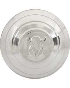Hub Cap - V8 Embossed - Stainless Steel - 5-3/4 - 1932 Ford Pickup Truck
