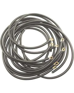 Spark Plug Wire Set - Black - With Hook Type Ends - V8 - 1932-1936 Ford Commercial & Truck