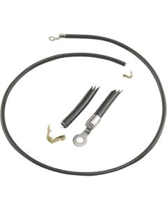 Spark Plug Wire Set - Black - With Ring Ends - V8 - 1932-1936 Ford Commercial & Truck