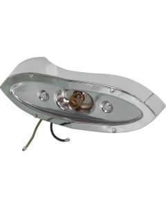 Tail Light Housing - Right - Chrome Plated - Stamped Steel - Ford Only