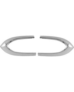 Ford Pickup Truck Hood Side Moulding End - Chrome Die Cast - Right & Left