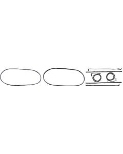 Cab Weatherstrip Kit/ 51-52 Truck With Chrome
