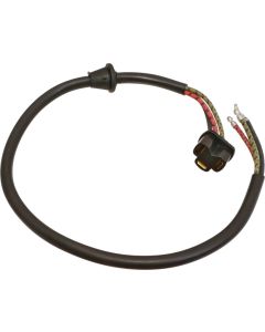 Ford Pickup Truck Headlight Socket Wire - Full Length Ground - With Grommet - 24 Long