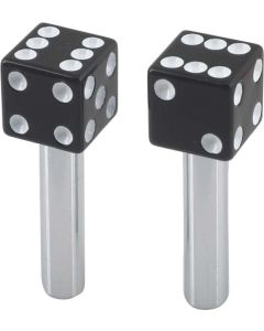 Door Lock Knobs - Black Dice