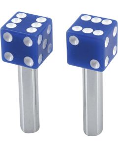 Door Lock Knob/ Blue Dice