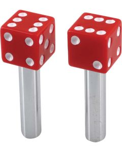 Door Lock Knobs - Red Dice