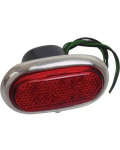 Tail Light Assm/ R Or L/ 40 Red Leds/ Ss Rim/ 12v