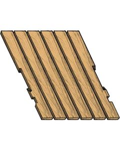 Ford Pickup Truck Bed Wood Floor Kit - Oak - Installs UnderMetal Floor As Original