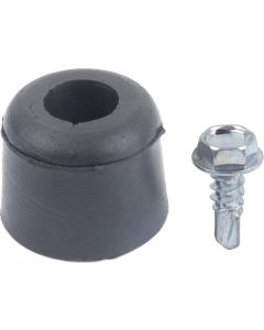 Hood Bumpers - For Rear Of Hood - Black Rubber With Screws - Comet